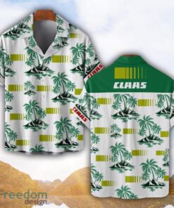 Claas Green Coconut Pattern Combo 3D Hawaiian Shirt And Shorts