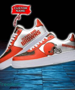 Cleveland Browns NFL AF1 Personalized Name Sneakers Air Force Shoes For Fans Product Photo 3