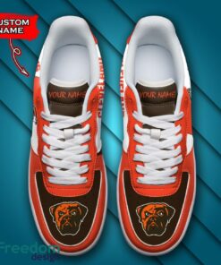 Cleveland Browns NFL AF1 Personalized Name Sneakers Air Force Shoes For Fans Product Photo 4