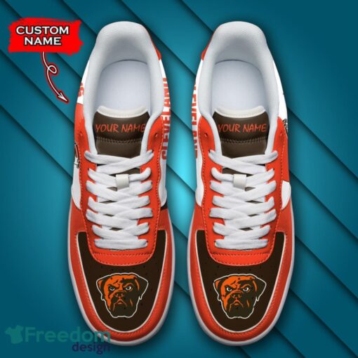 Cleveland Browns NFL AF1 Personalized Name Sneakers Air Force Shoes For Fans Product Photo 4