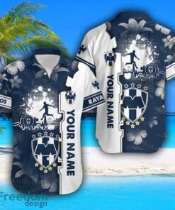 Club de Fútbol Monterrey Hawaiian Shirt And Beach Shorts Flower Pattern Custom Name For Fans Product Photo 2