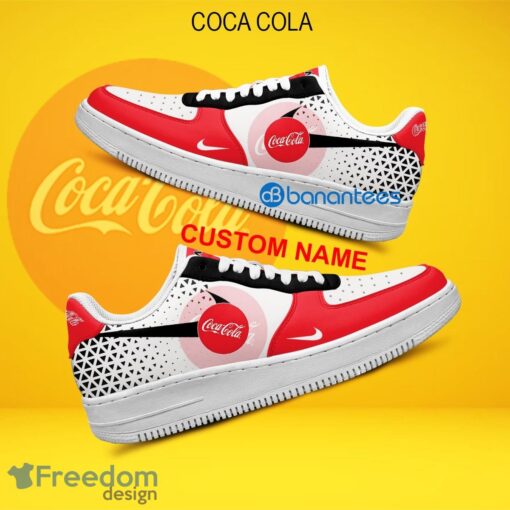 Coca Cola Air Force 1 Shoes Brand For Men Women AF1 Sneaker Custom Name - Coca Cola Air Force 1 Shoes Style 2