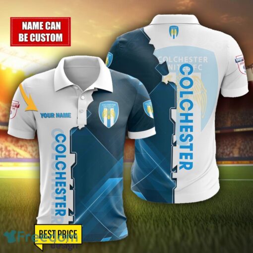 Colchester United Personalized Name 3D Polo Shirt Product Photo 1