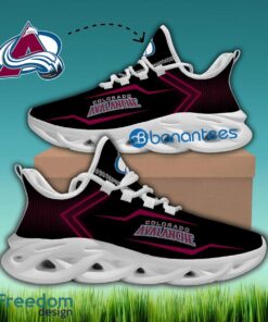 Colorado Avalanche Chunky Sneaker Forward Gift Max Soul Shoes New For Fans - NHL Colorado Avalanche Max Soul Sneakers Style 1