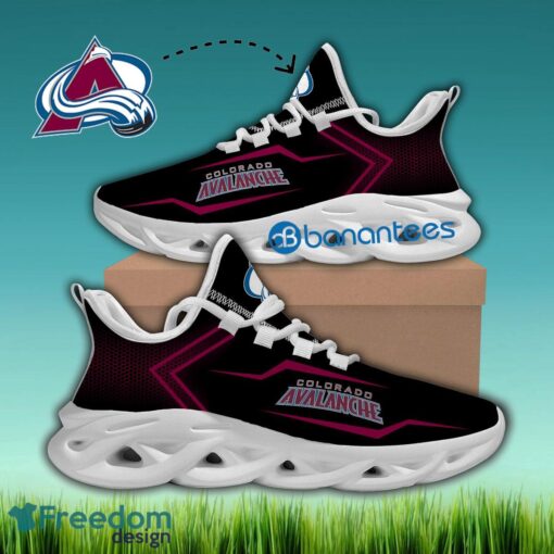 Colorado Avalanche Chunky Sneaker Forward Gift Max Soul Shoes New For Fans - NHL Colorado Avalanche Max Soul Sneakers Style 1