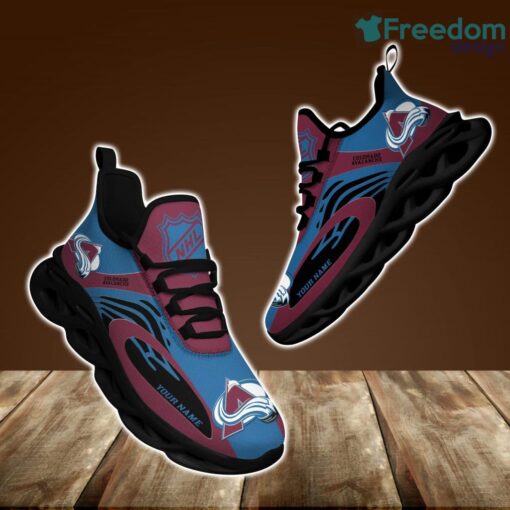 Colorado Avalanche Clunky Max Soul Shoes Sneaker Personalized Name Product Photo 1