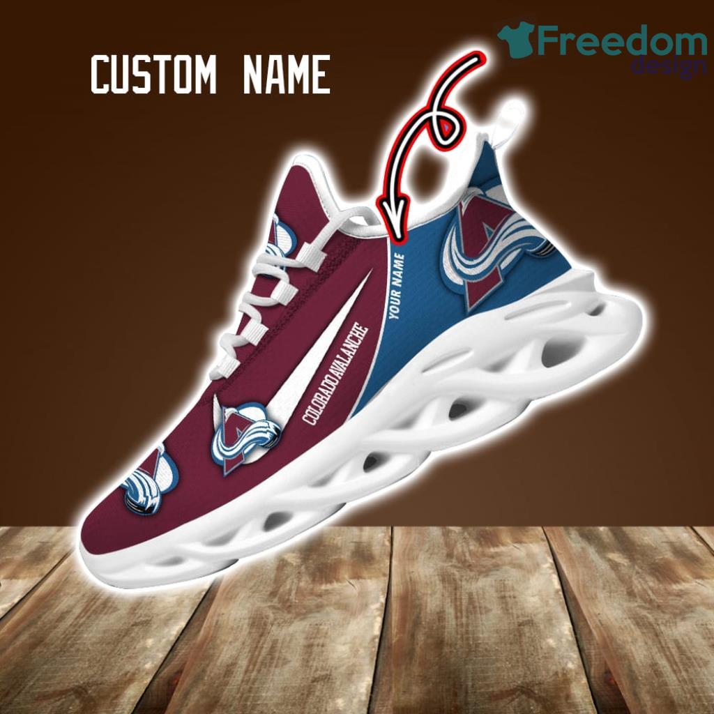 Colorado Avalanche Custom Name NHL New Max Soul Shoes Sneaker Personalized Name Product Photo 1