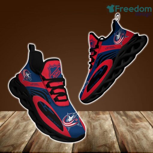 Columbus Blue Jackets Clunky Max Soul Shoes Sneaker Personalized Name Product Photo 1