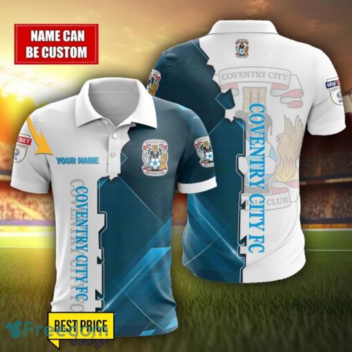 Coventry City F.C Personalized Name 3D Polo Shirt Product Photo 1