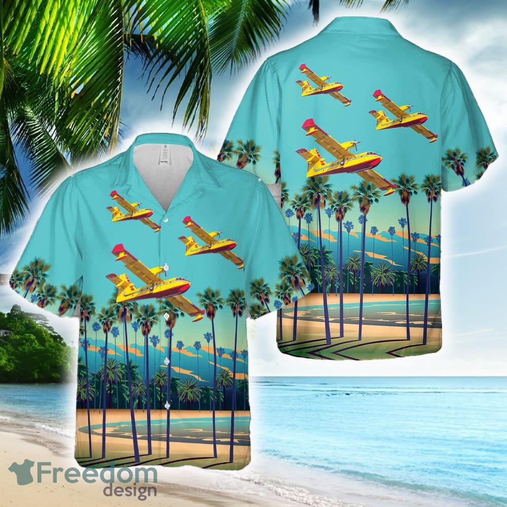 Croatian Air Force CL 415 Super Scooper firefighting aircraft Hawaiian Shirt Gift For Holidays Beach - Croatian Air Force CL 415 Super Scooper firefighting aircraft Hawaiian Shirt Gift For Holidays Beach