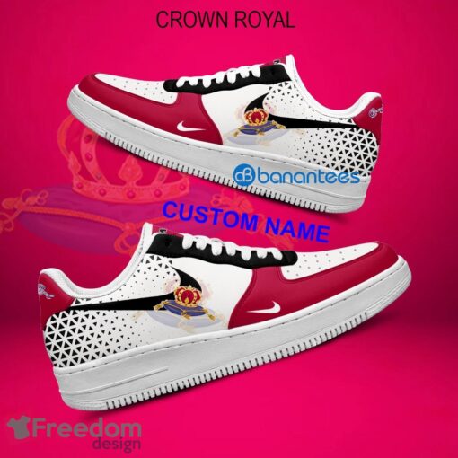 Crown Royal Air Force 1 Shoes Brand All Over Print AF1 Sneaker Custom Name - Crown Royal Air Force 1 Shoes Style 2