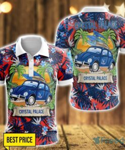 Crystal Palace F.C Car Beach Pattern 3D Polo Shirt