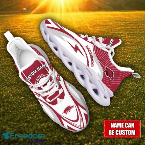 Custom Name Arkansas Razorbacks NCAA Max Soul Shoes Personalized Sneakers For Fans Product Photo 2