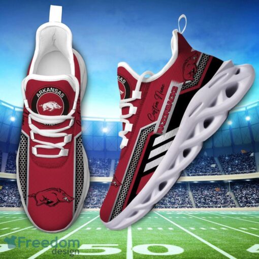 Custom Name Arkansas Razorbacks NCAA Max Soul Shoes Sneakers Personalized Shoes For Fans Product Photo 2