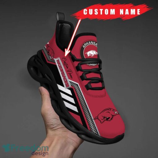 Custom Name Arkansas Razorbacks NCAA Max Soul Shoes Sneakers Personalized Shoes For Fans Product Photo 1