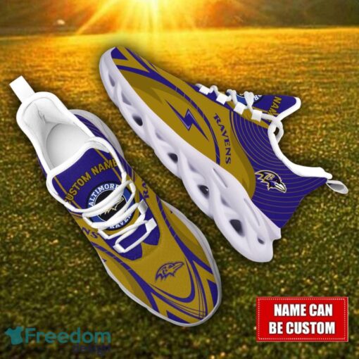 Custom Name Baltimore Ravens NFL Max Soul Shoes Personalized Sneakers For Fans Product Photo 2