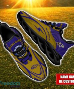 Custom Name Baltimore Ravens NFL Max Soul Shoes Personalized Sneakers For Fans