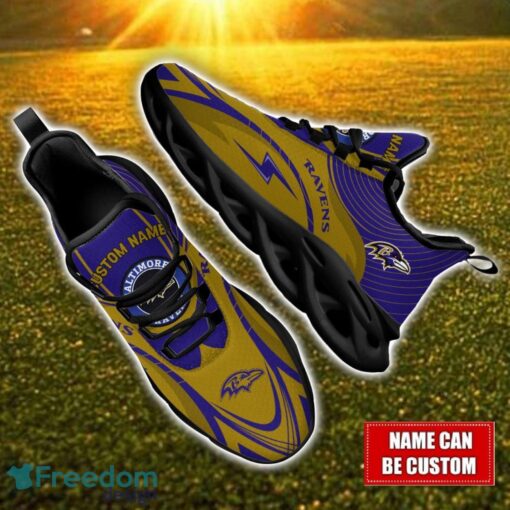 Custom Name Baltimore Ravens NFL Max Soul Shoes Personalized Sneakers For Fans Product Photo 1