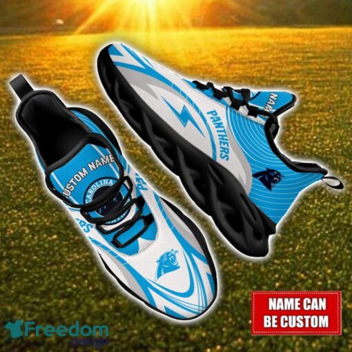 Custom Name Carolina Panthers NFL Max Soul Shoes Personalized Sneakers For Fans Product Photo 1