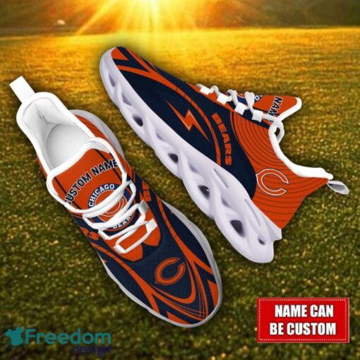 Custom Name Chicago Bears NFL Max Soul Shoes Personalized Sneakers For Fans Product Photo 2