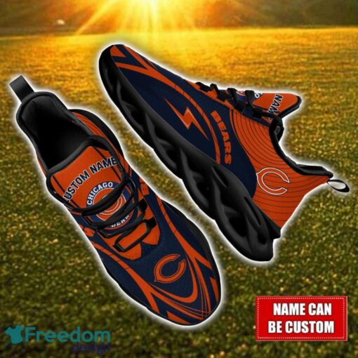 Custom Name Chicago Bears NFL Max Soul Shoes Personalized Sneakers For Fans Product Photo 1