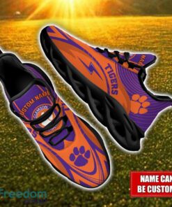 Custom Name Clemson Tigers NCAA Max Soul Shoes Personalized Sneakers For Fans