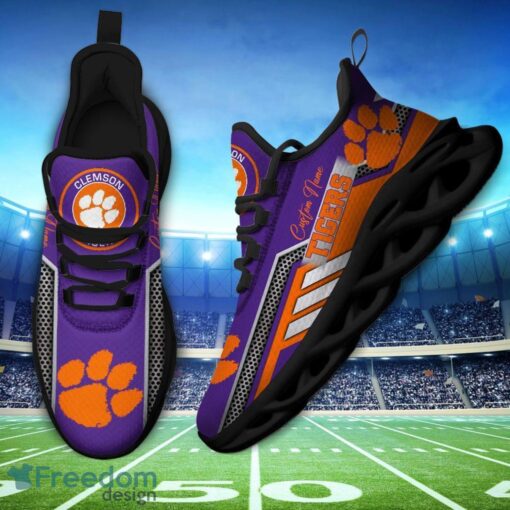 Custom Name Clemson Tigers NCAA Max Soul Shoes Sneakers Personalized Shoes For Fans Product Photo 3