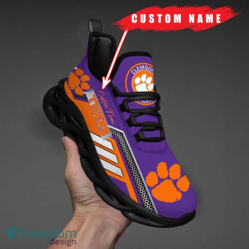 Custom Name Clemson Tigers NCAA Max Soul Shoes Sneakers Personalized Shoes For Fans Product Photo 1