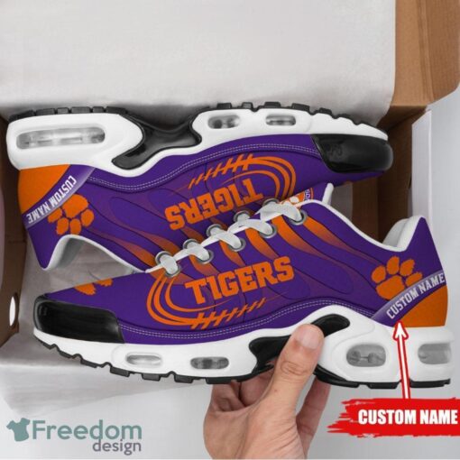 Custom Name Clemson Tigers Personalized Name Gift Air Cushion Sports Shoes TN Shoes Product Photo 2