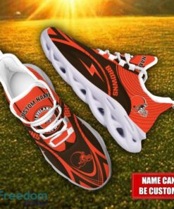 Custom Name Cleveland Browns NFL Max Soul Shoes Personalized Sneakers For Fans Product Photo 2