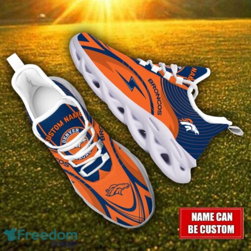 Custom Name Denver Broncos NFL Max Soul Shoes Personalized Sneakers For Fans Product Photo 2