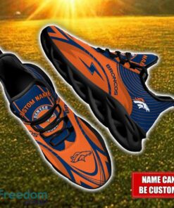 Custom Name Denver Broncos NFL Max Soul Shoes Personalized Sneakers For Fans