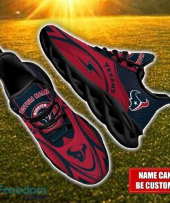 Custom Name Houston Texans NFL Max Soul Shoes Personalized Sneakers For Fans