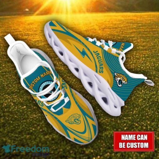 Custom Name Jacksonville Jaguars NFL Max Soul Shoes Personalized Sneakers For Fans Product Photo 2