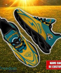 Custom Name Jacksonville Jaguars NFL Max Soul Shoes Personalized Sneakers For Fans