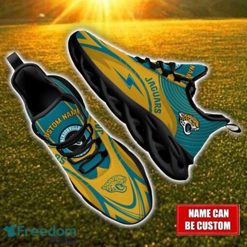 Custom Name Jacksonville Jaguars NFL Max Soul Shoes Personalized Sneakers For Fans Product Photo 1