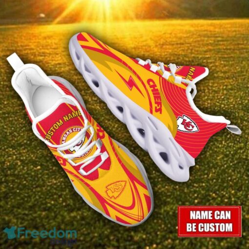 Custom Name Kansas City Chiefs NFL Max Soul Shoes Personalized Sneakers For Fans Product Photo 2