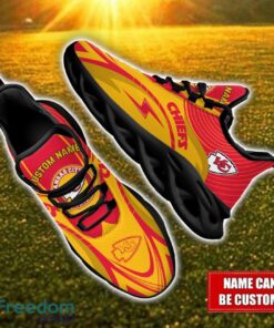 Custom Name Kansas City Chiefs NFL Max Soul Shoes Personalized Sneakers For Fans