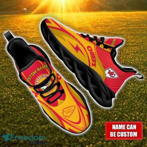 Custom Name Kansas City Chiefs NFL Max Soul Shoes Personalized Sneakers For Fans Product Photo 1