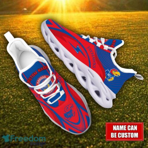 Custom Name Kansas Jayhawks NCAA Max Soul Shoes Personalized Sneakers For Fans Product Photo 2