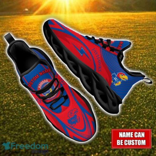 Custom Name Kansas Jayhawks NCAA Max Soul Shoes Personalized Sneakers For Fans Product Photo 1