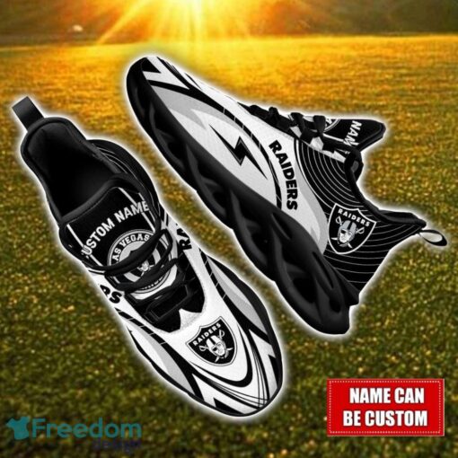 Custom Name Las Vegas Raiders NFL Max Soul Shoes Personalized Sneakers For Fans Product Photo 1