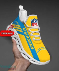 Custom Name Los Angeles Chargers Personalize Max Soul Shoes Sport Sneakers Sport Gift Ideas