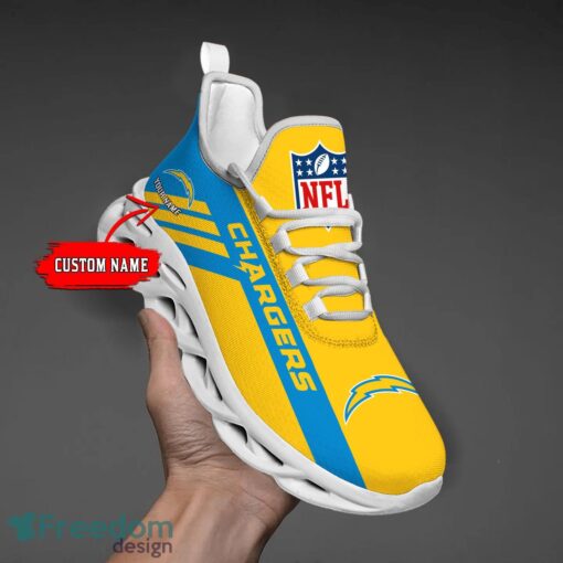 Custom Name Los Angeles Chargers Personalize Max Soul Shoes Sport Sneakers Sport Gift Ideas Product Photo 1