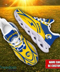 Custom Name Los Angeles Rams NFL Max Soul Shoes Personalized Sneakers For Fans Product Photo 2