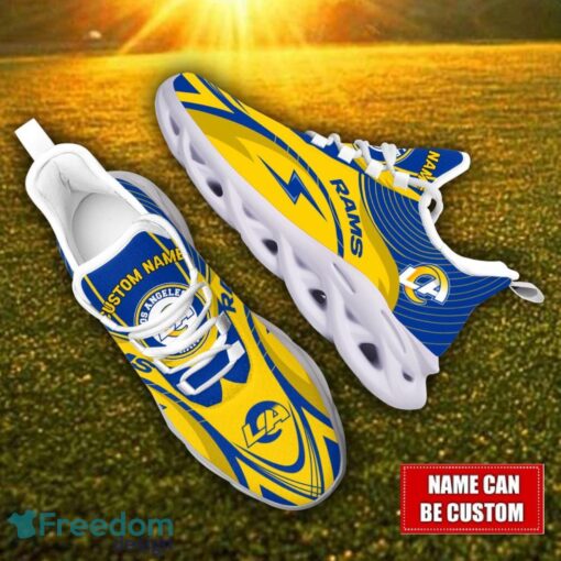 Custom Name Los Angeles Rams NFL Max Soul Shoes Personalized Sneakers For Fans Product Photo 2