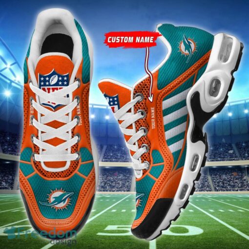 Custom Name Miami Dolphins Personalized Name Gift Air Cushion Sports Shoes TN Shoes Custom For Fans Product Photo 2