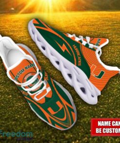 Custom Name Miami Hurricanes NCAA Max Soul Shoes Personalized Sneakers For Fans Product Photo 2