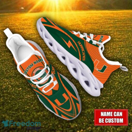 Custom Name Miami Hurricanes NCAA Max Soul Shoes Personalized Sneakers For Fans Product Photo 2