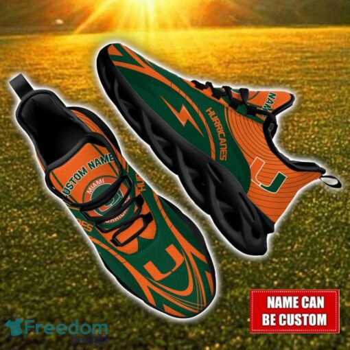 Custom Name Miami Hurricanes NCAA Max Soul Shoes Personalized Sneakers For Fans Product Photo 1